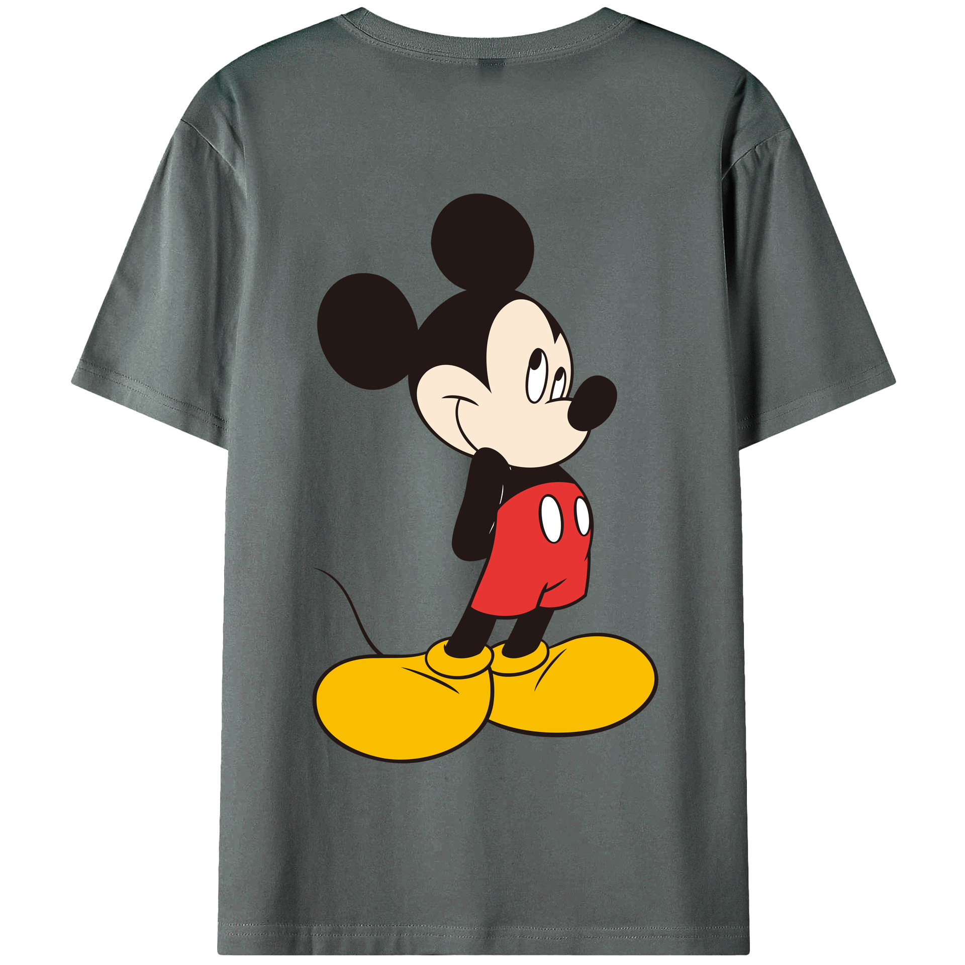 （画像用） ミッキーマウス Mickey Mouse 綿100％半袖Tシャツ（背面プリント）
